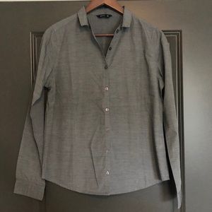 Arrow Women’s Button up Long sleeves Gray Size XL